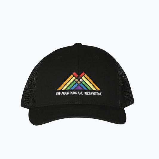 The Mountains Are For Everyone Trucker Cap | Embroidered Mesh Cap