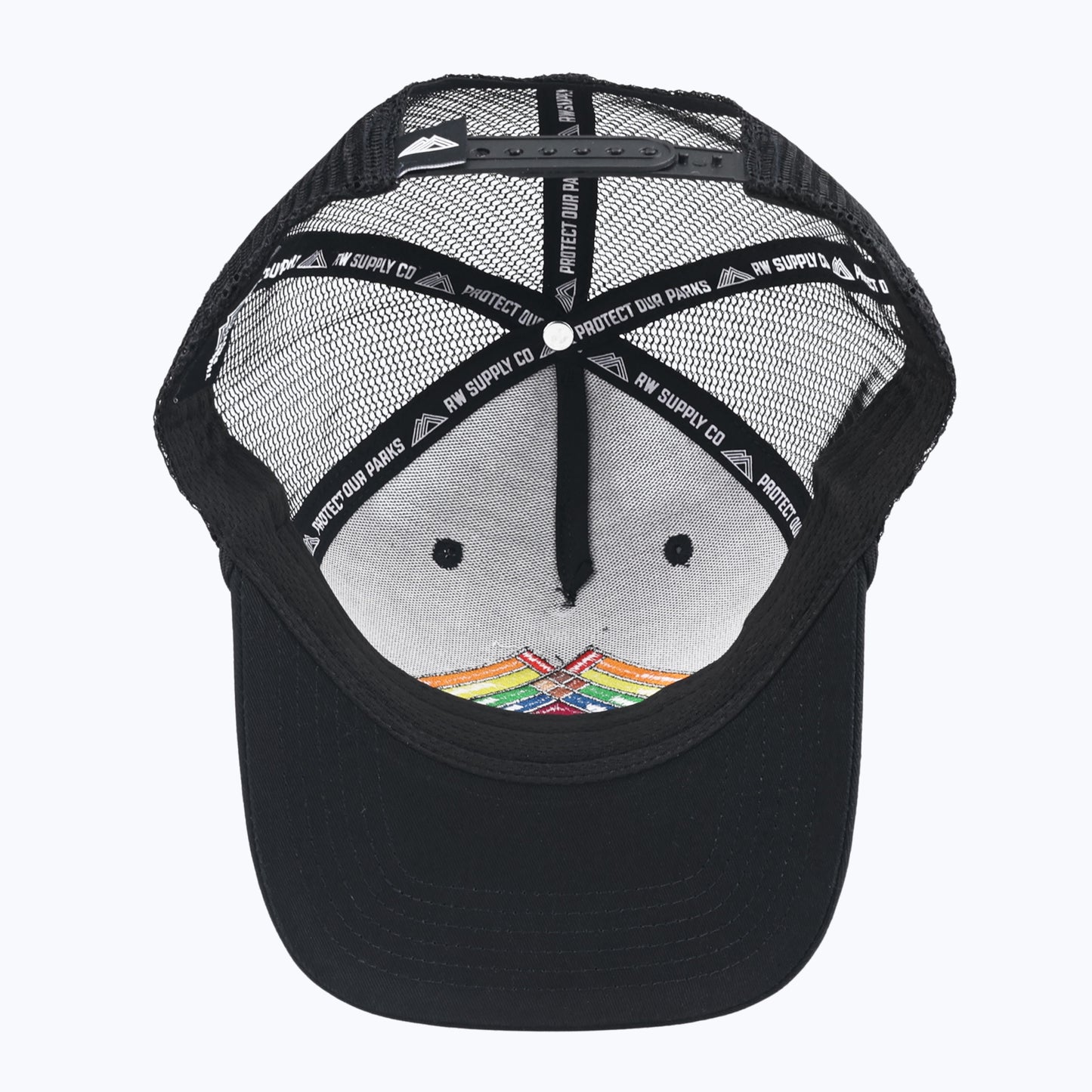 The Mountains Are For Everyone Embroidered Trucker Rope Cap