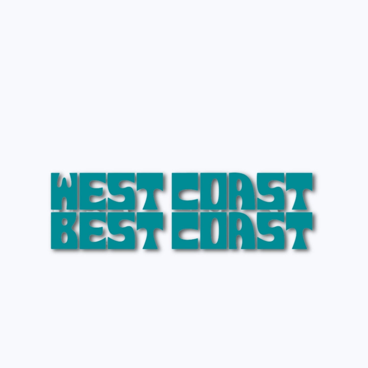 West Coast Best Coast Vinyl Decal