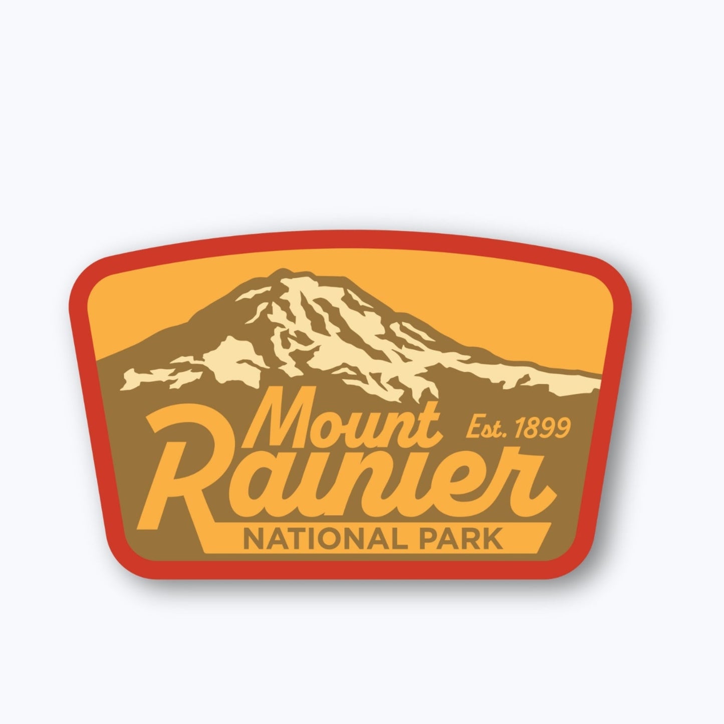 Puyallup Badge Sticker | Mount Rainier National Park Vintage