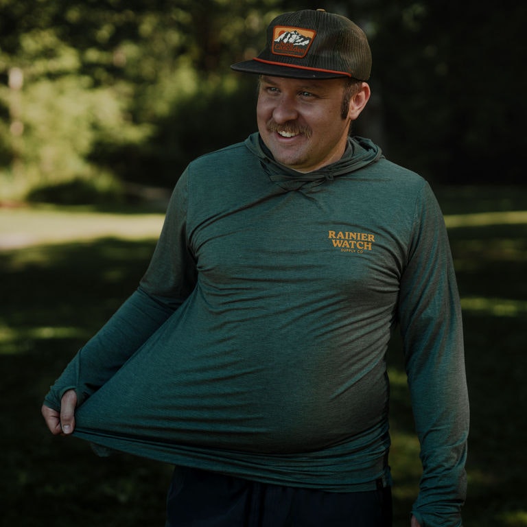 Tech Sun Hoodie - Forest Green