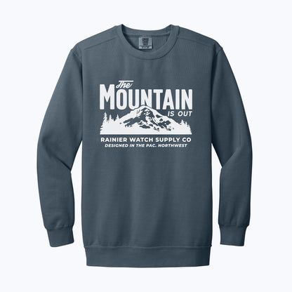 The Mountain is out Crewneck Sweatshirt