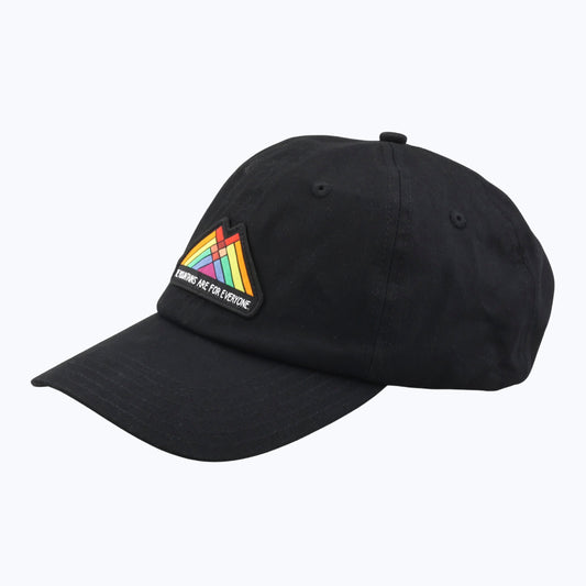 The Mountains Are For Everyone Patch Dad Cap - Black