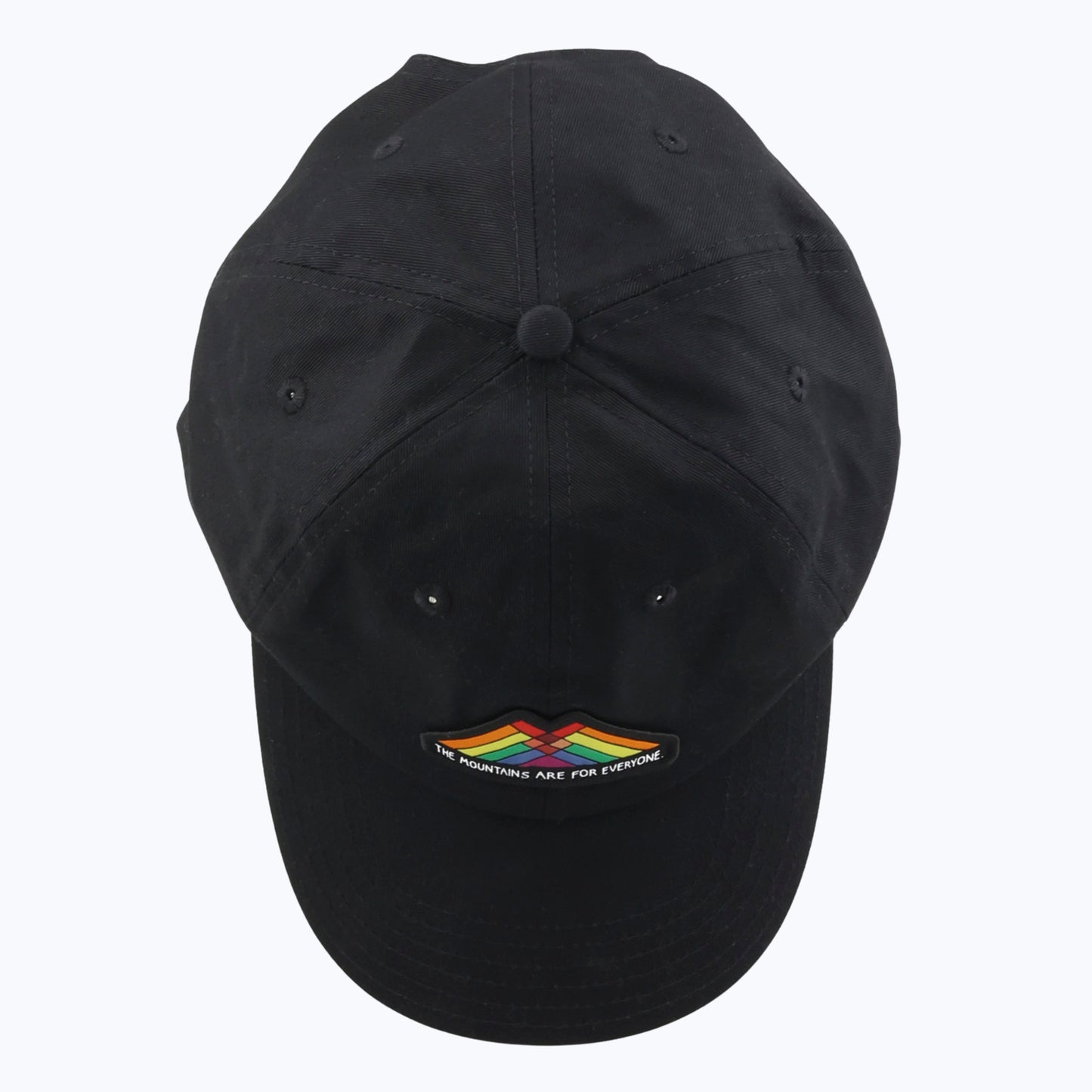 The Mountains Are For Everyone Patch Dad Cap - Black