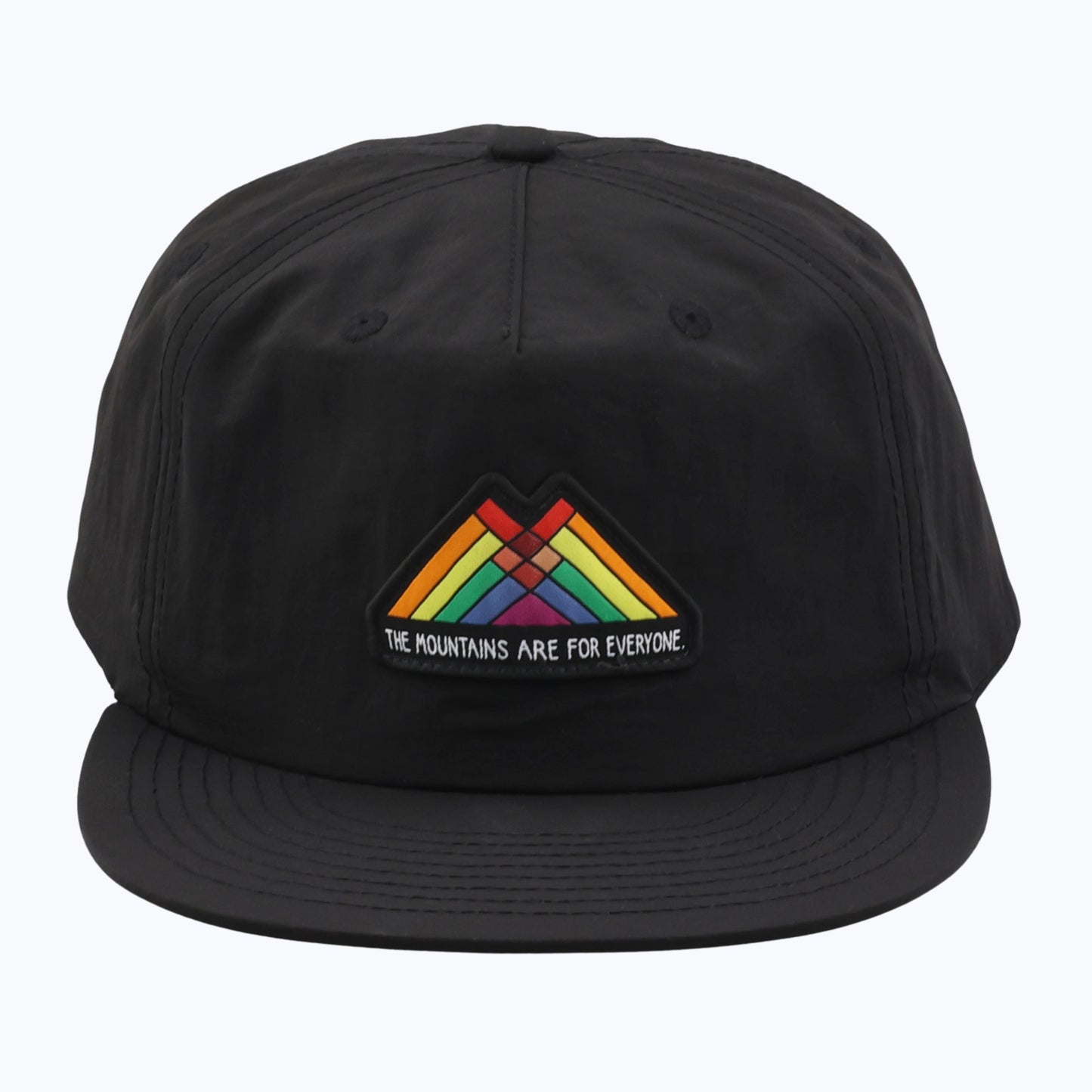 The Mountains Are For Everyone Patch Recycled Nylon Cap - Black