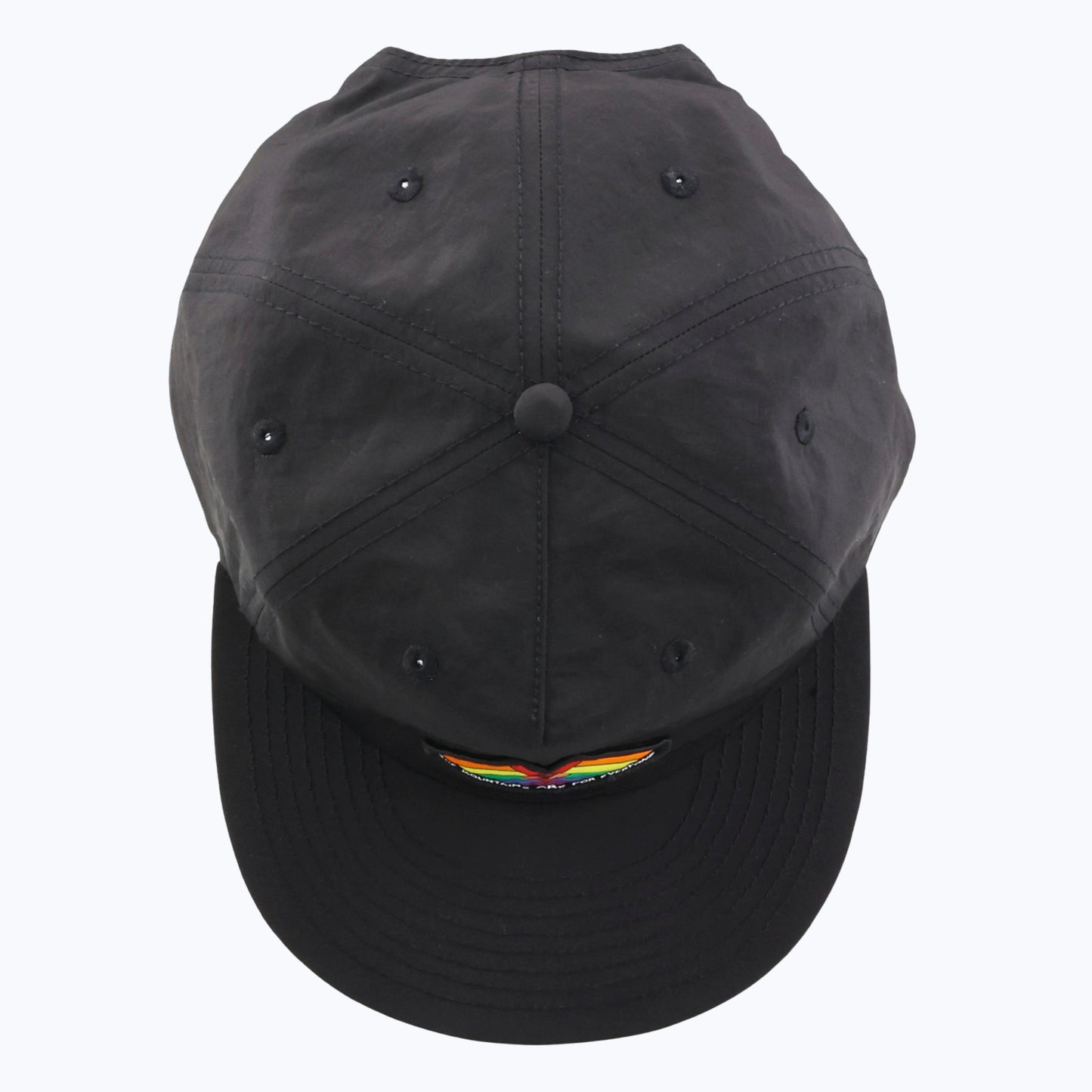 The Mountains Are For Everyone Patch Recycled Nylon Cap - Black