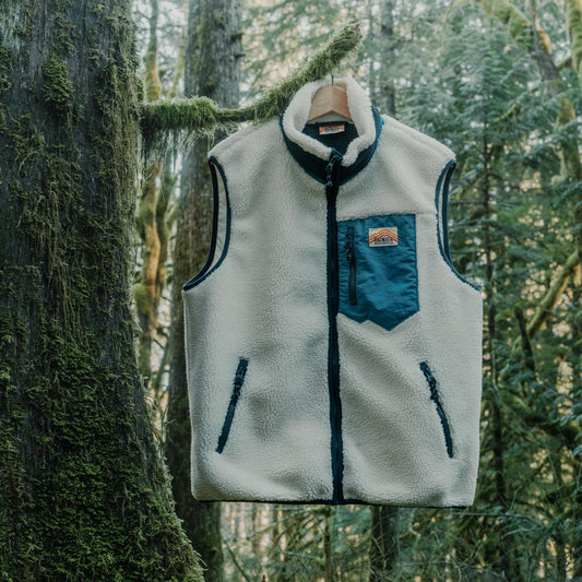 Turbo SuperFleece Vest - Lined Recycled Fleece - Cream