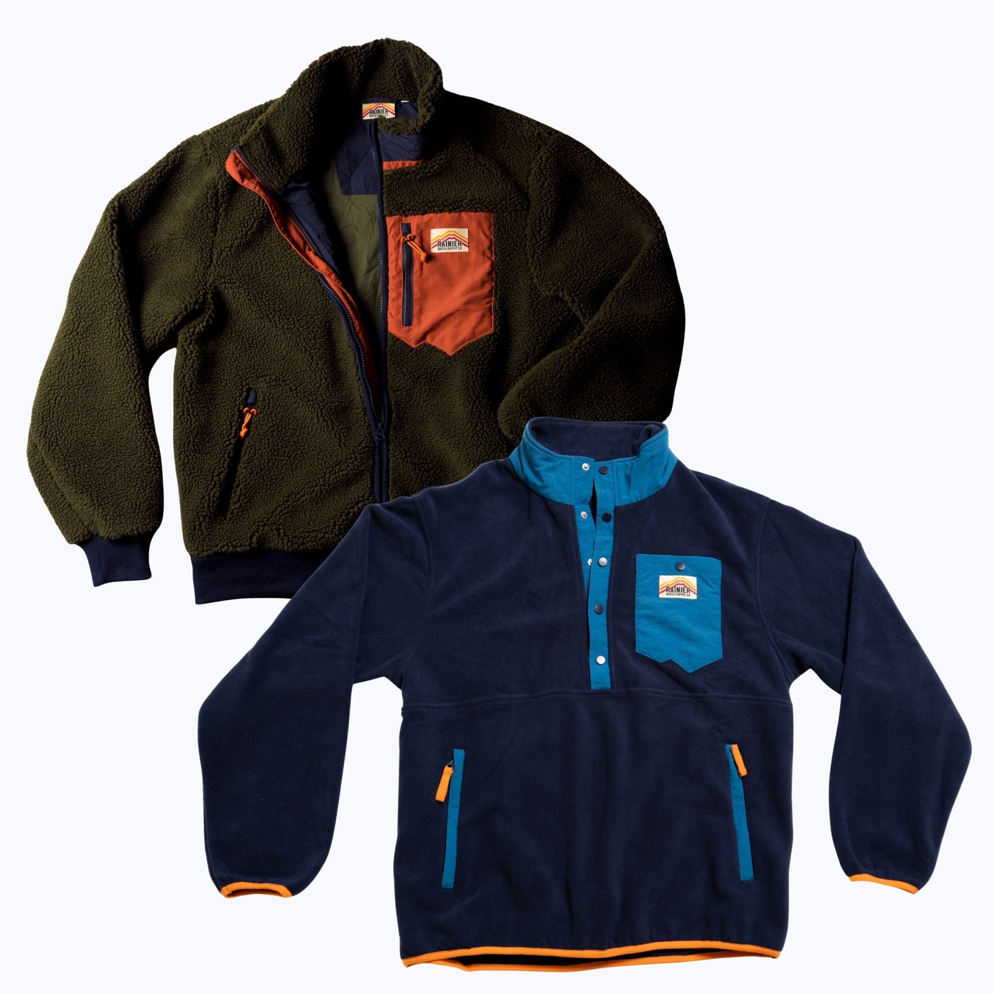Fleece Jacket Bundle (Turbo SuperFleece Forest Green & Turbo Pullover Navy)