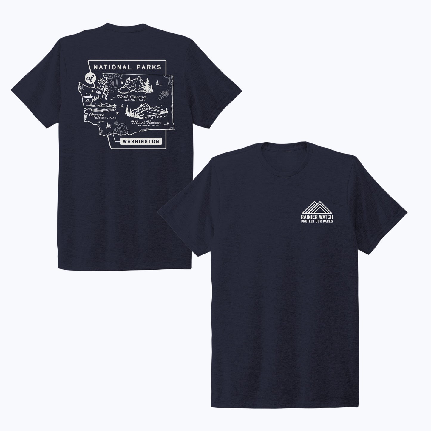 Washington National Parks Eco Tee - Night Sky Navy