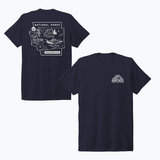 Washington National Parks Eco Tee - Night Sky Navy
