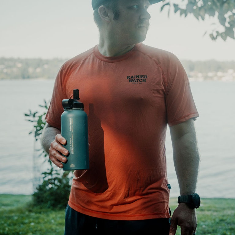 Wonderland Bamboo Active Tee - Alpenglow Orange