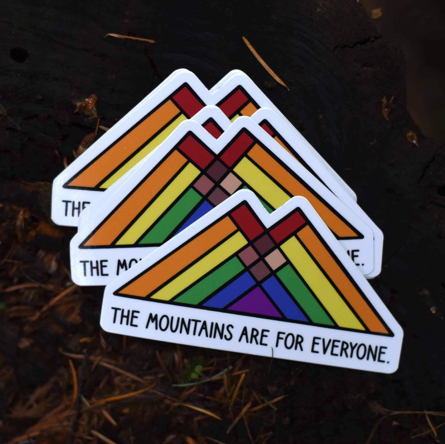 The Mountains are for everyone Sticker